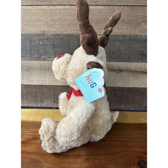 Hug Me Animated Reindeer Christmas Holiday Plush Sings Jingle Bell Rock 15” Tall - Picture 4 of 7